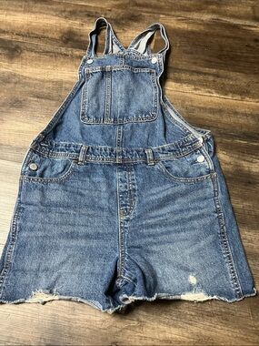 Old Navy Denim Short Overalls in Blue